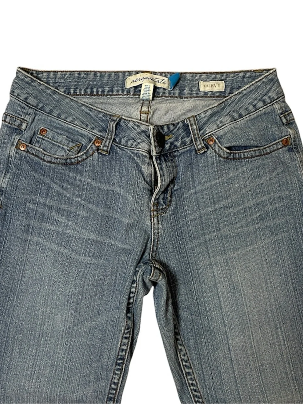 Aeropostale Hailey Curvy Skinny Flare Jeans Women’s 5/6 Short Medium Wash